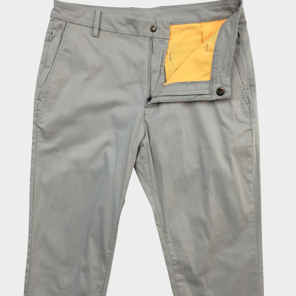 Birddogs Mens Gray‎ Boomstick Khaki Chino Pants 32x32 Stretch Unlined Casual